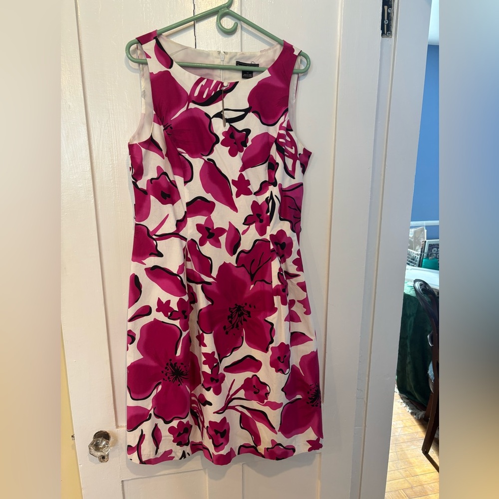 Jessica Howard Pink and White Floral Dress